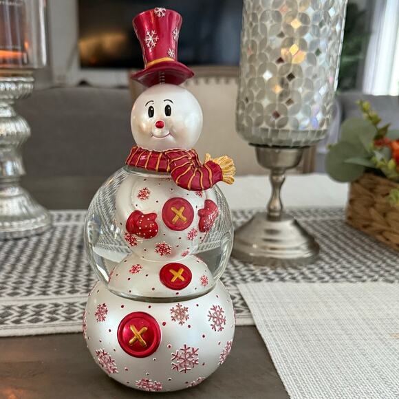 Christopher Radko SNOWSWIRL'S Snowman Musical SnowGlobe Collectible Ornament. - Picture 4 of 4
